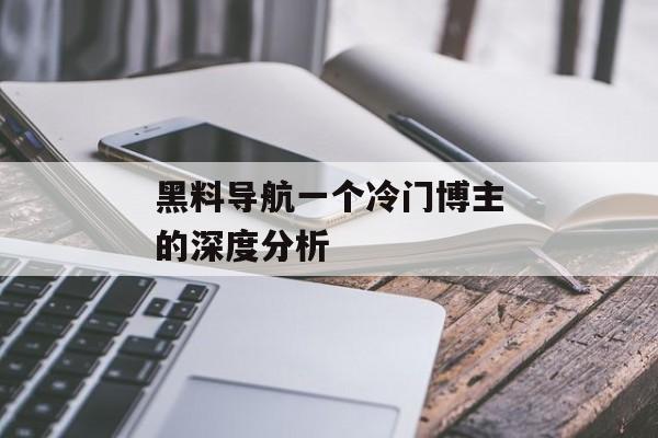 黑料导航一个冷门博主的深度分析